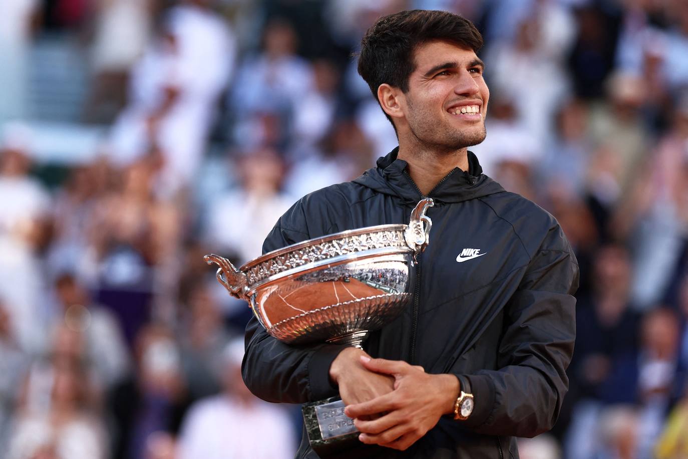 La final de Roland Garros entre Carlos Alcaraz y Alexander Zverev, en imágenes