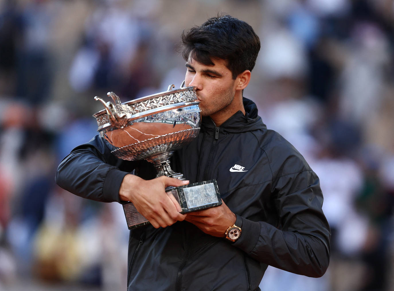 La final de Roland Garros entre Carlos Alcaraz y Alexander Zverev, en imágenes