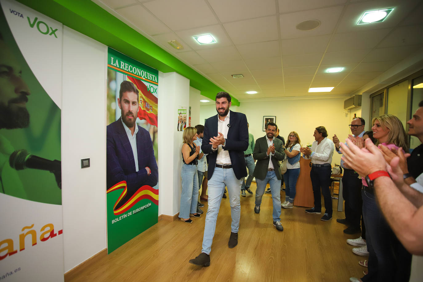 Las imágenes de la celebración de Vox tras las elecciones europeas