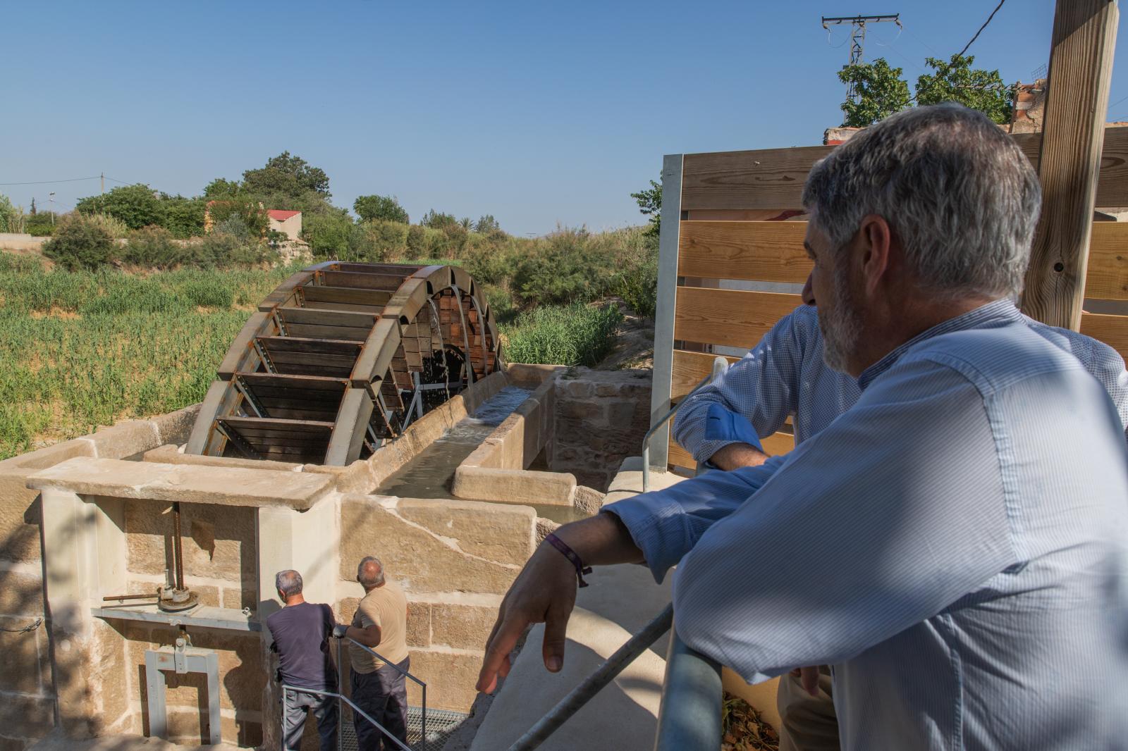 La inauguración de las Norias Gemelas de Orihuela, en imágenes