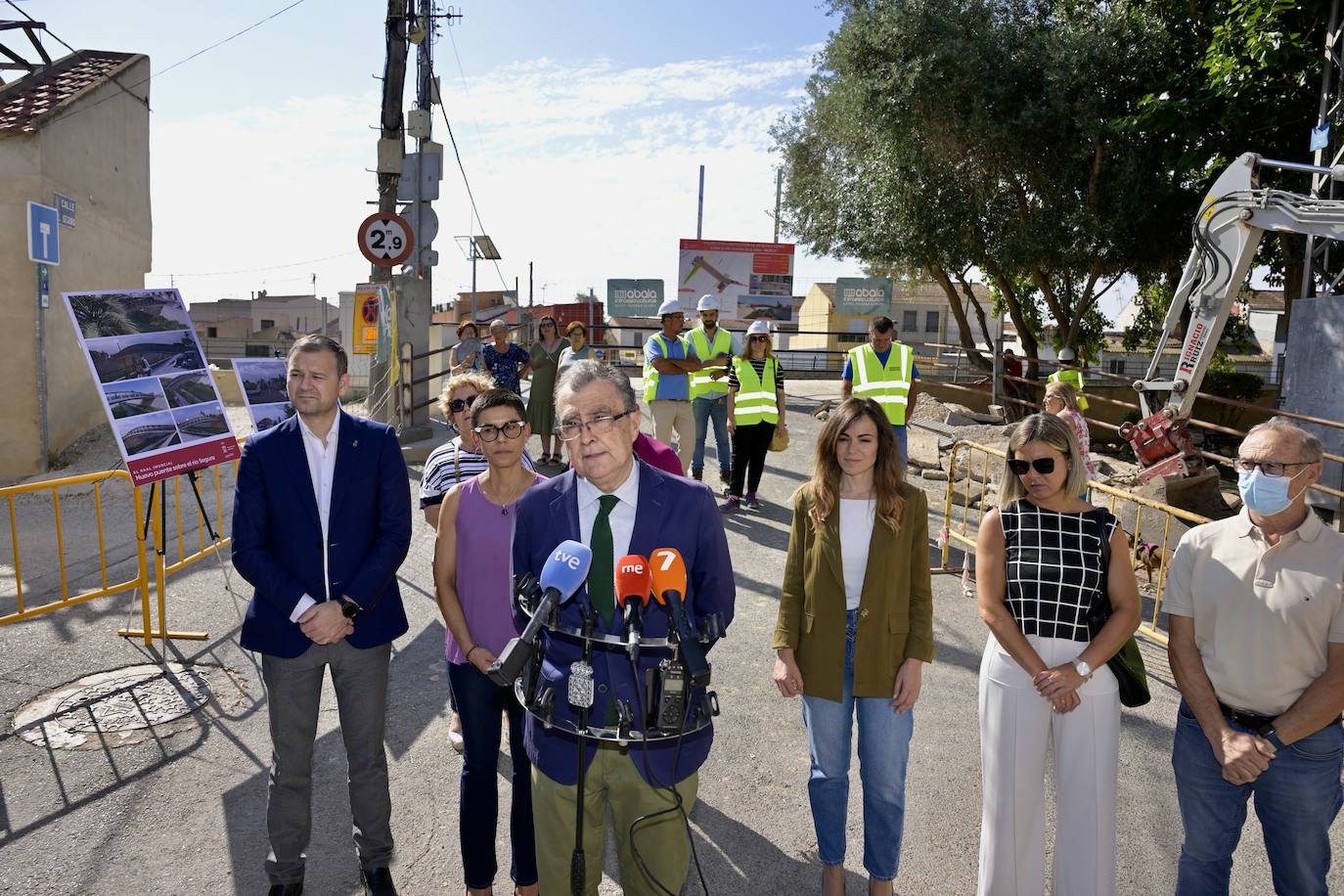 Las imágenes de las obras de construcción del puente de El Raal
