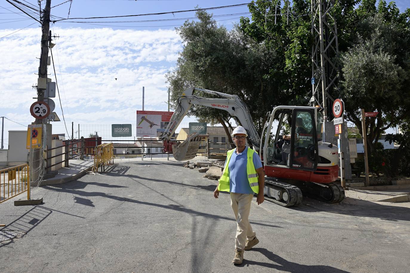 Las imágenes de las obras de construcción del puente de El Raal