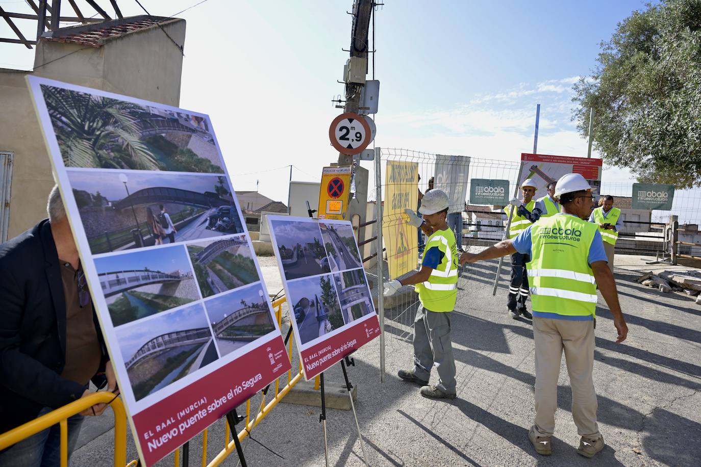 Las imágenes de las obras de construcción del puente de El Raal