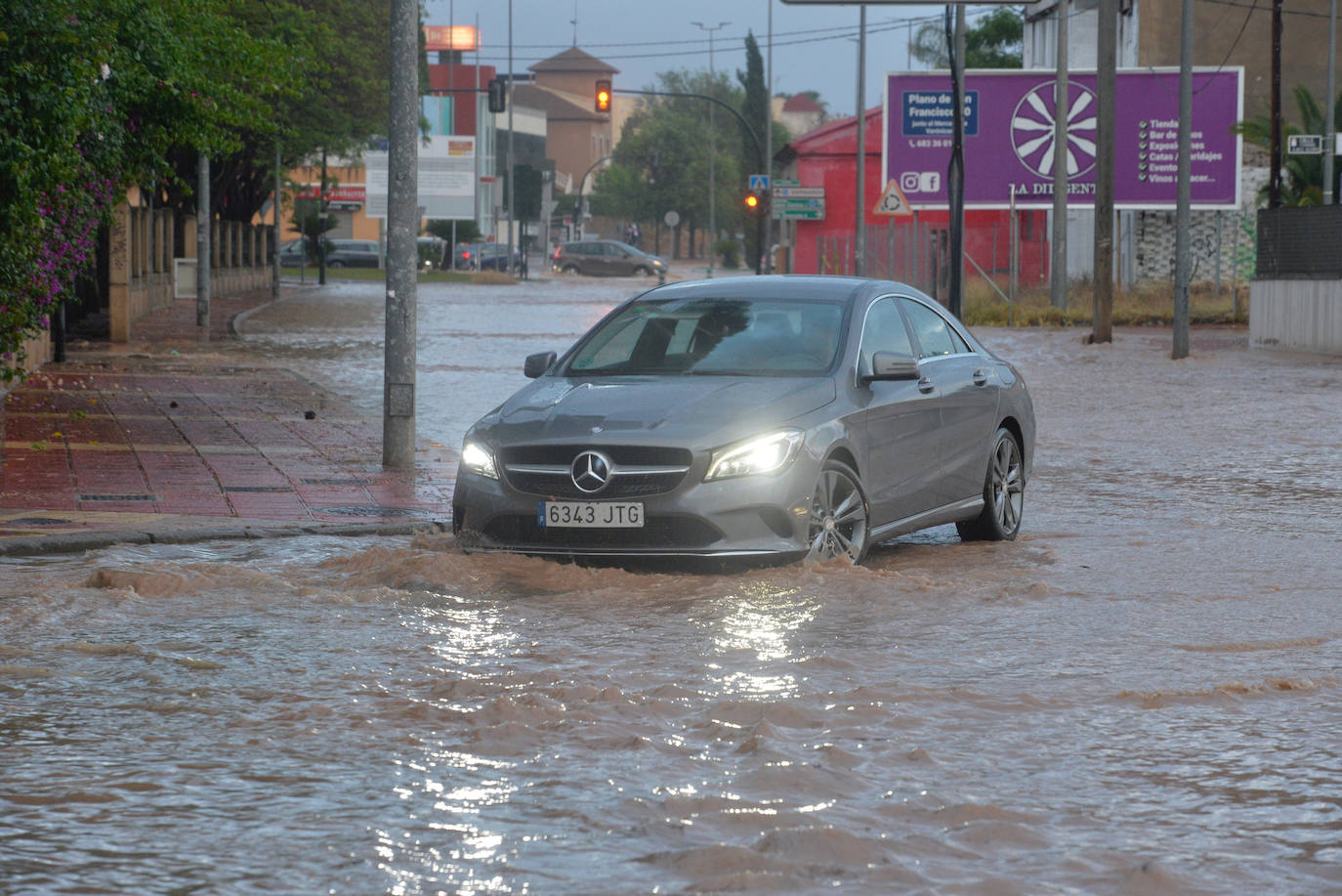 Las imágenes de la tromba de agua en Murcia