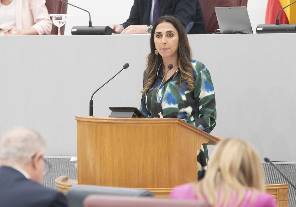 Sara Rubira, durante su intervención este miércoles.