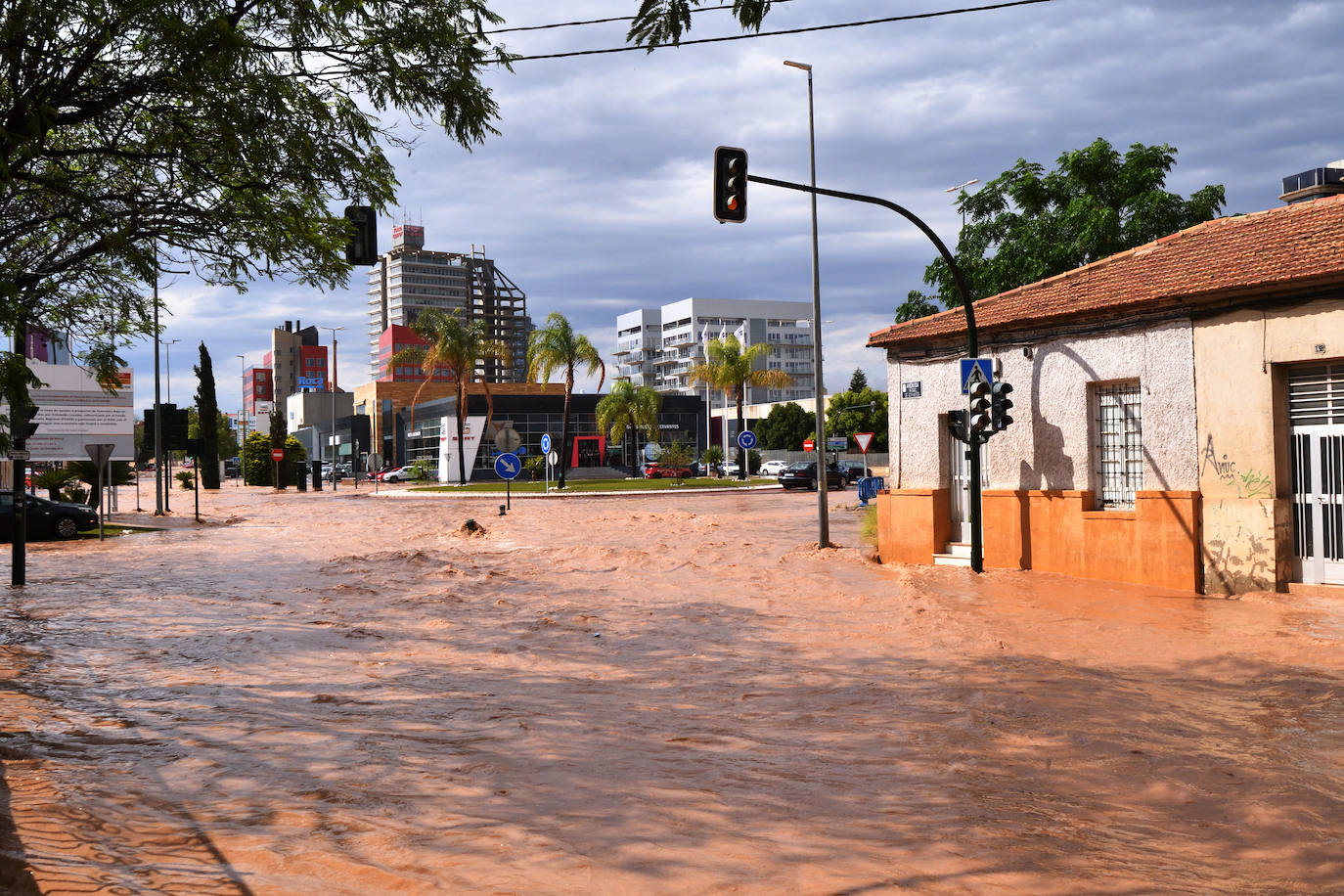 Las inundaciones por la lluvia en Murcia, en imágenes