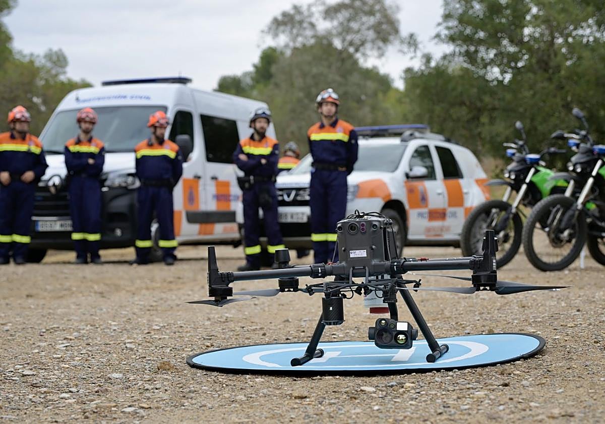 Dron que se utilizará para la prevención de incendios.