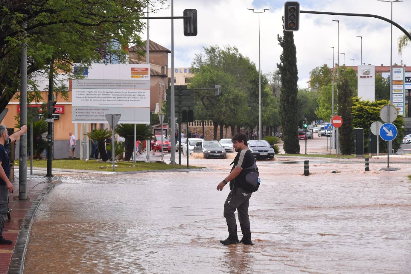 Las inundaciones por la lluvia en Murcia, en imágenes