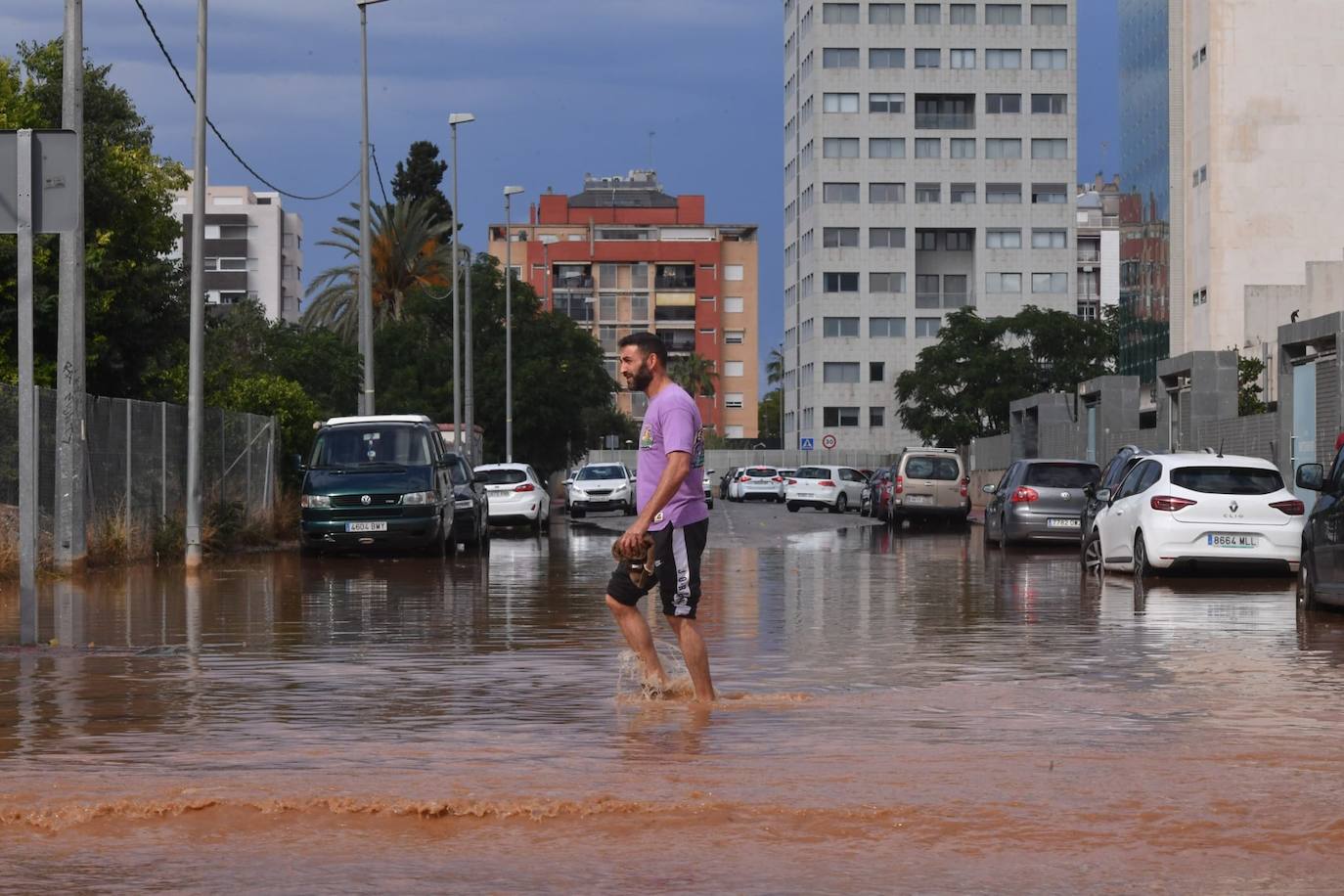 Las inundaciones por la lluvia en Murcia, en imágenes