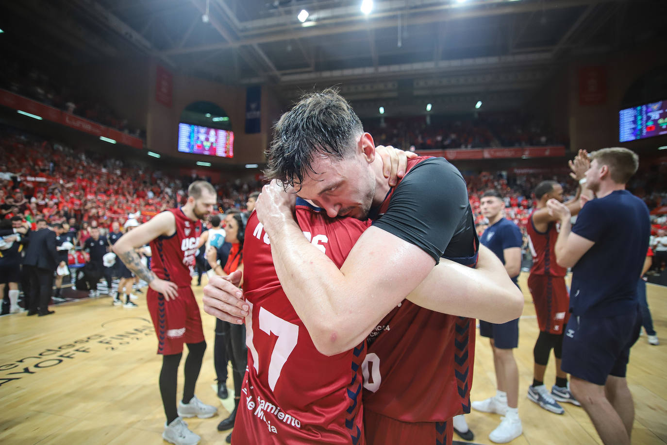 Las imágenes de la celebración del UCAM y el Real Madrid