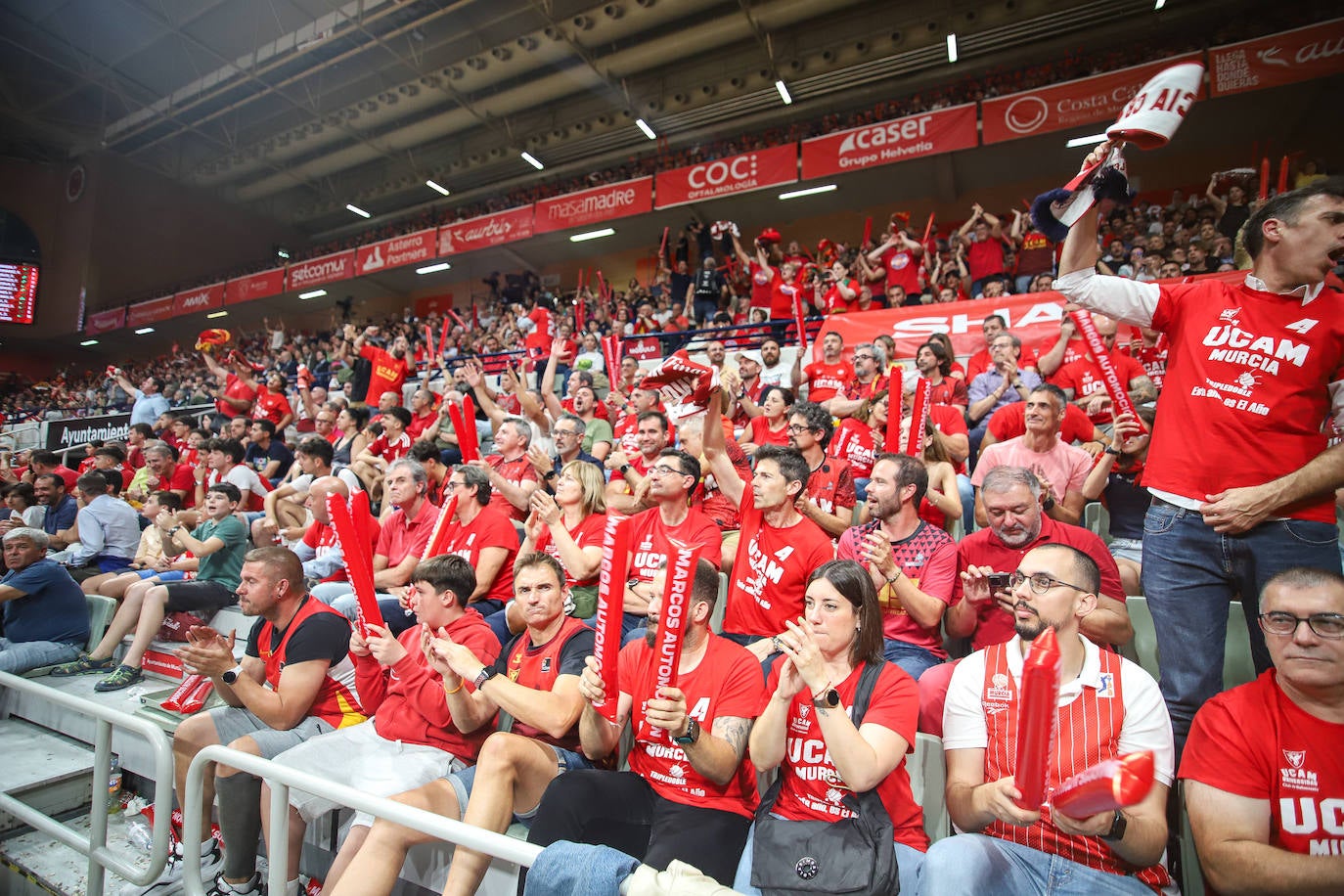 Las imágenes de la celebración del UCAM y el Real Madrid