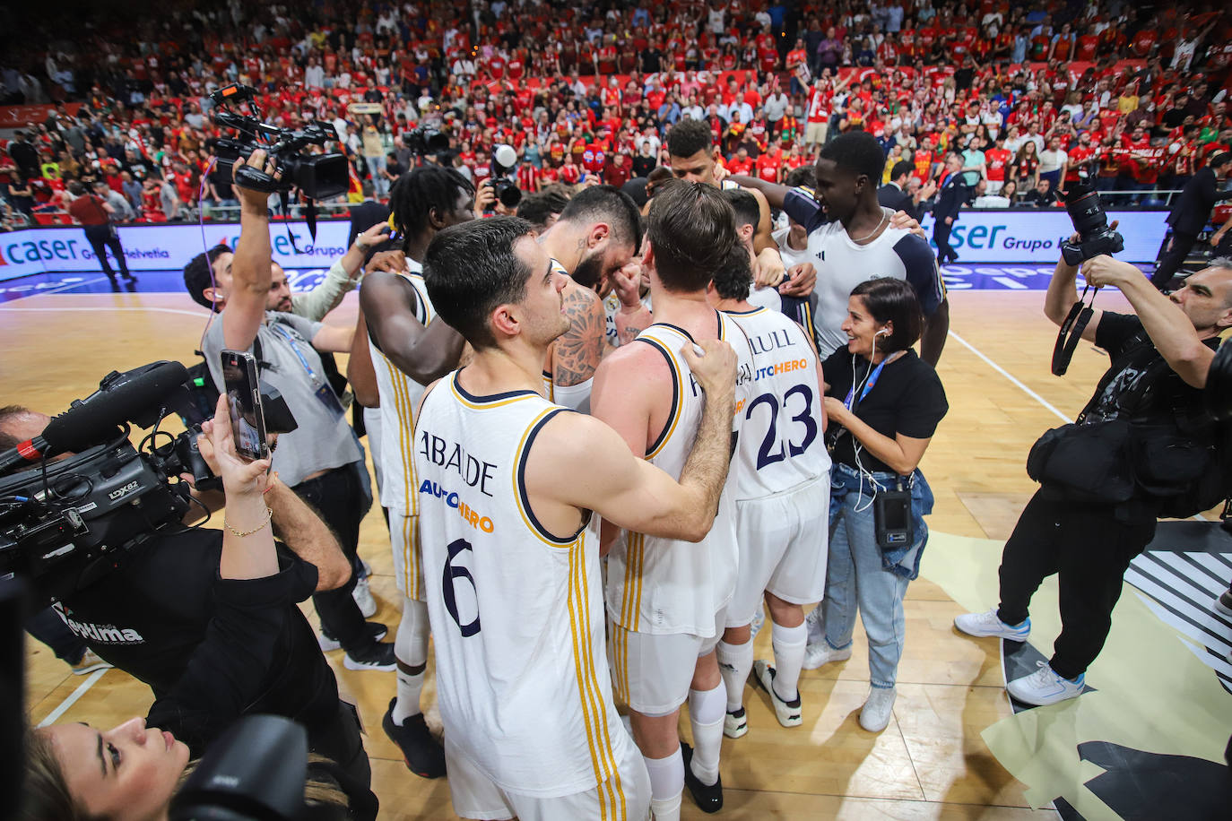 Las imágenes de la celebración del UCAM y el Real Madrid