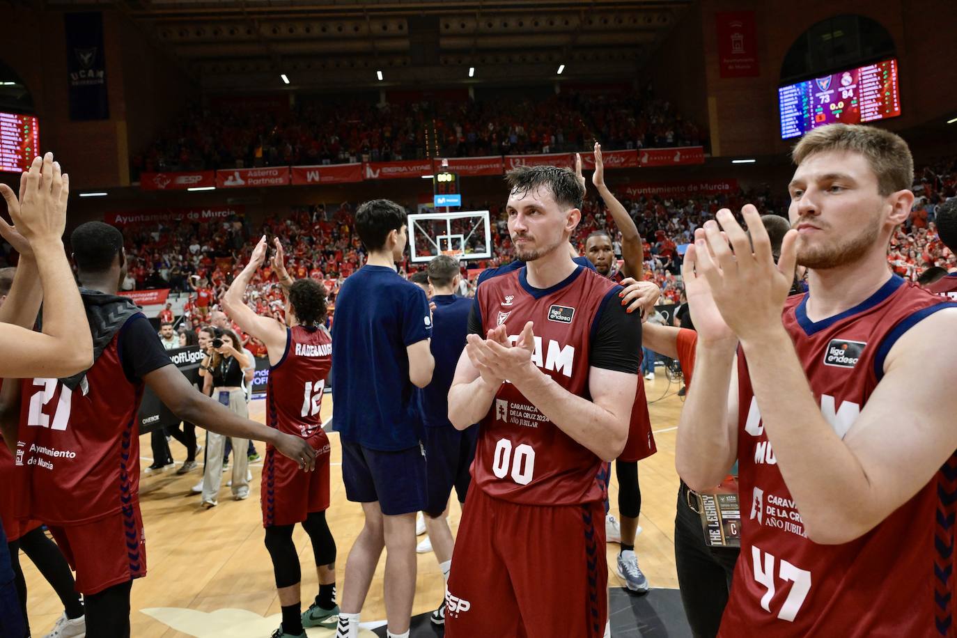 Las imágenes de la celebración del UCAM y el Real Madrid