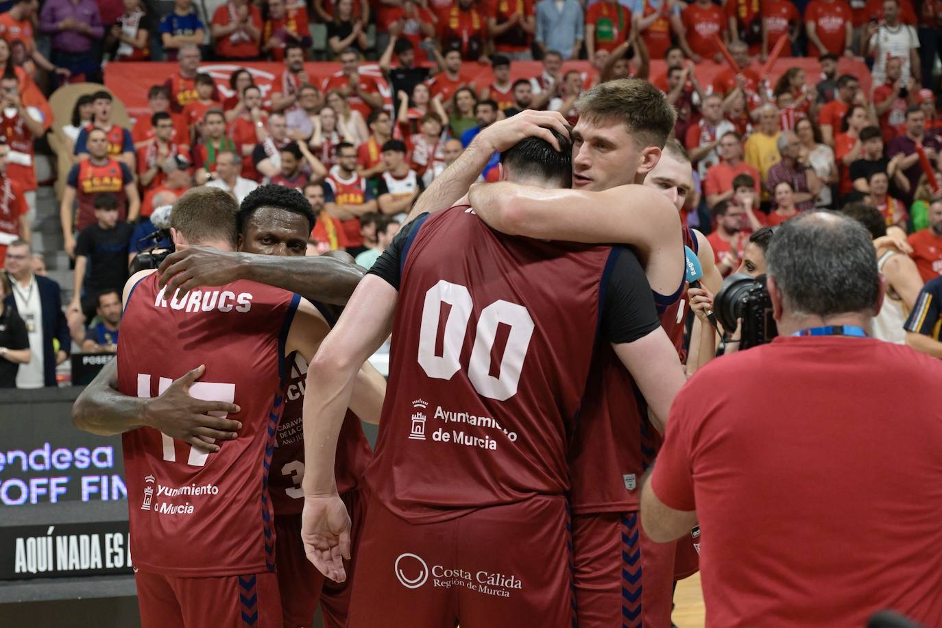 Las imágenes de la celebración del UCAM y el Real Madrid