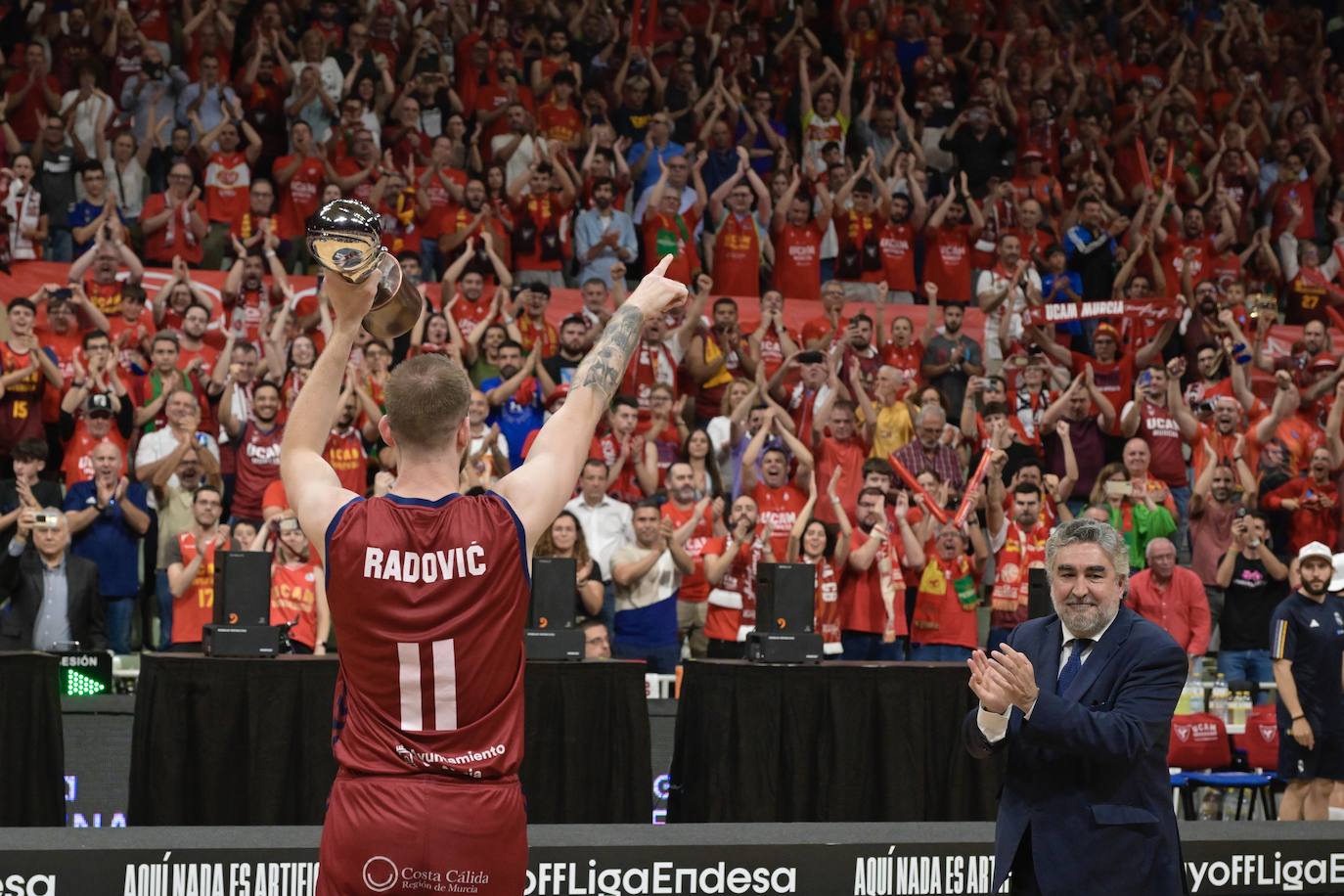 Las imágenes de la celebración del UCAM y el Real Madrid