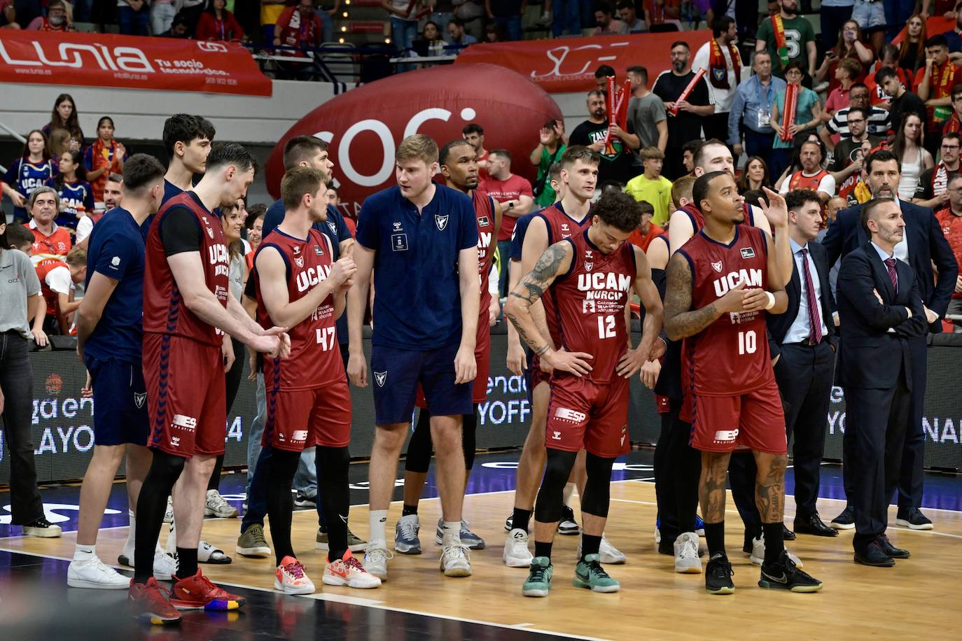Las imágenes de la celebración del UCAM y el Real Madrid
