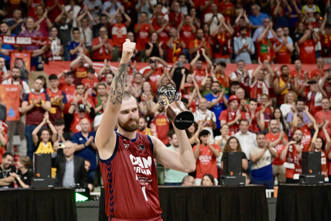 Las imágenes de la celebración del UCAM y el Real Madrid