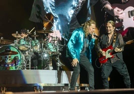 La puesta en escena de la banda mexicana en la Plaza de Toros de Murcia.