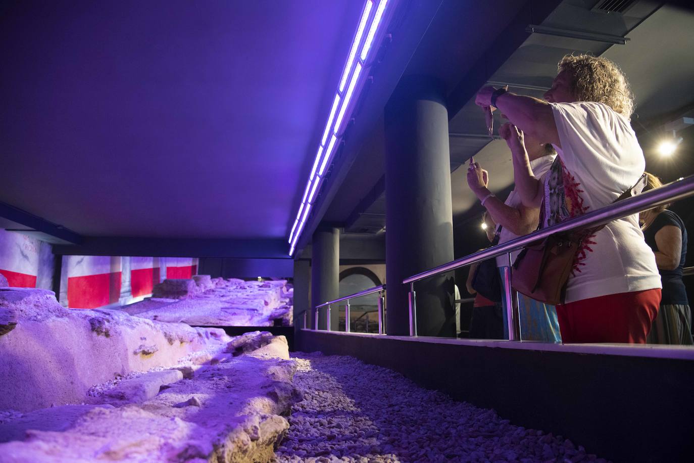 Las imágenes de las visitas arqueológicas en Cartagena