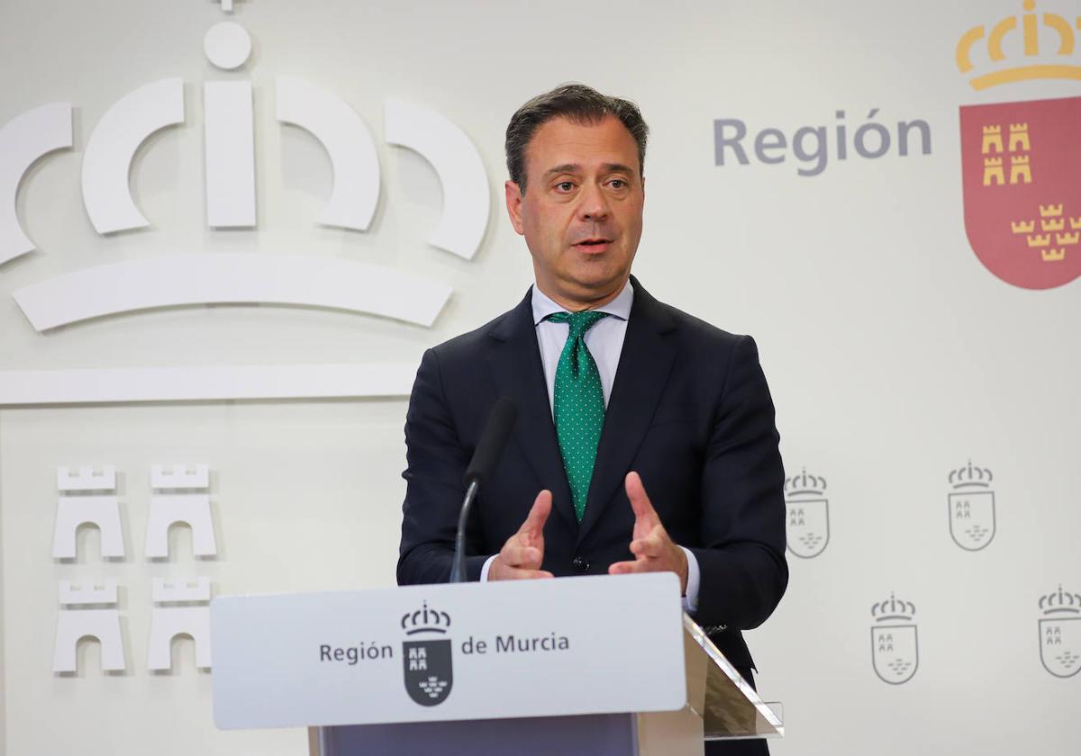 Marcos Ortuño, este jueves, en rueda de prensa.
