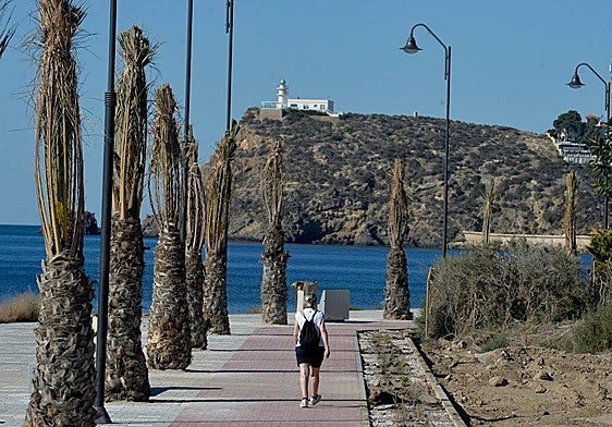 Nuevo paseo junto al mar en El Alamillo (Puerto de Mazarrón).