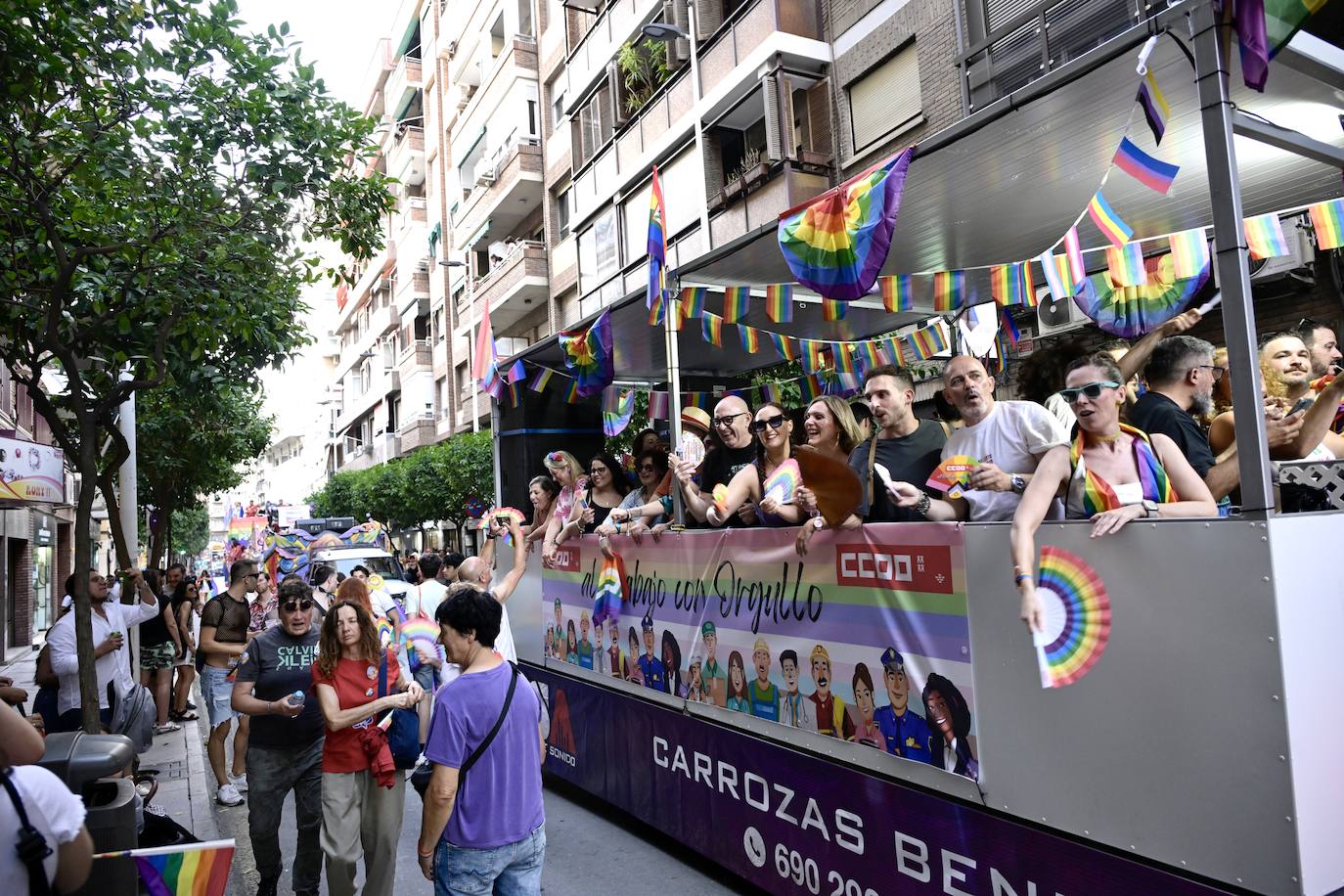 La manifestación por el Orgullo en Murcia, en imágenes