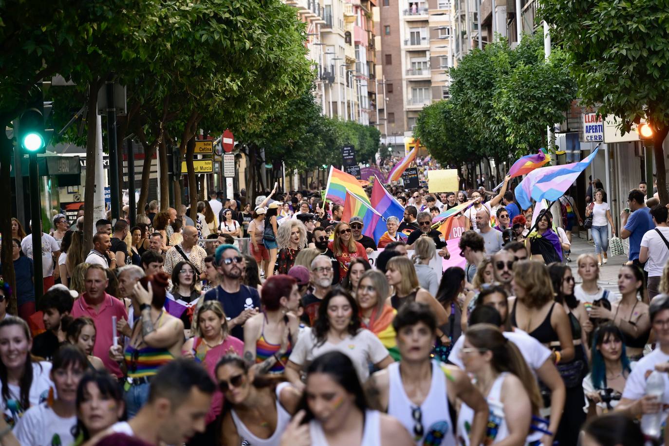 La manifestación por el Orgullo en Murcia, en imágenes