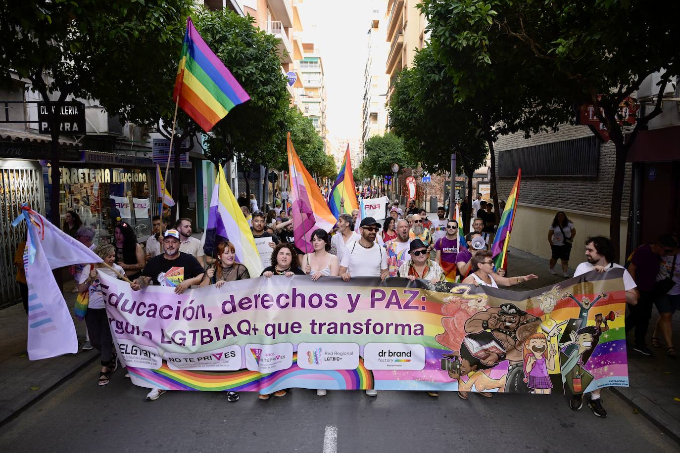 La manifestación por el Orgullo en Murcia, en imágenes