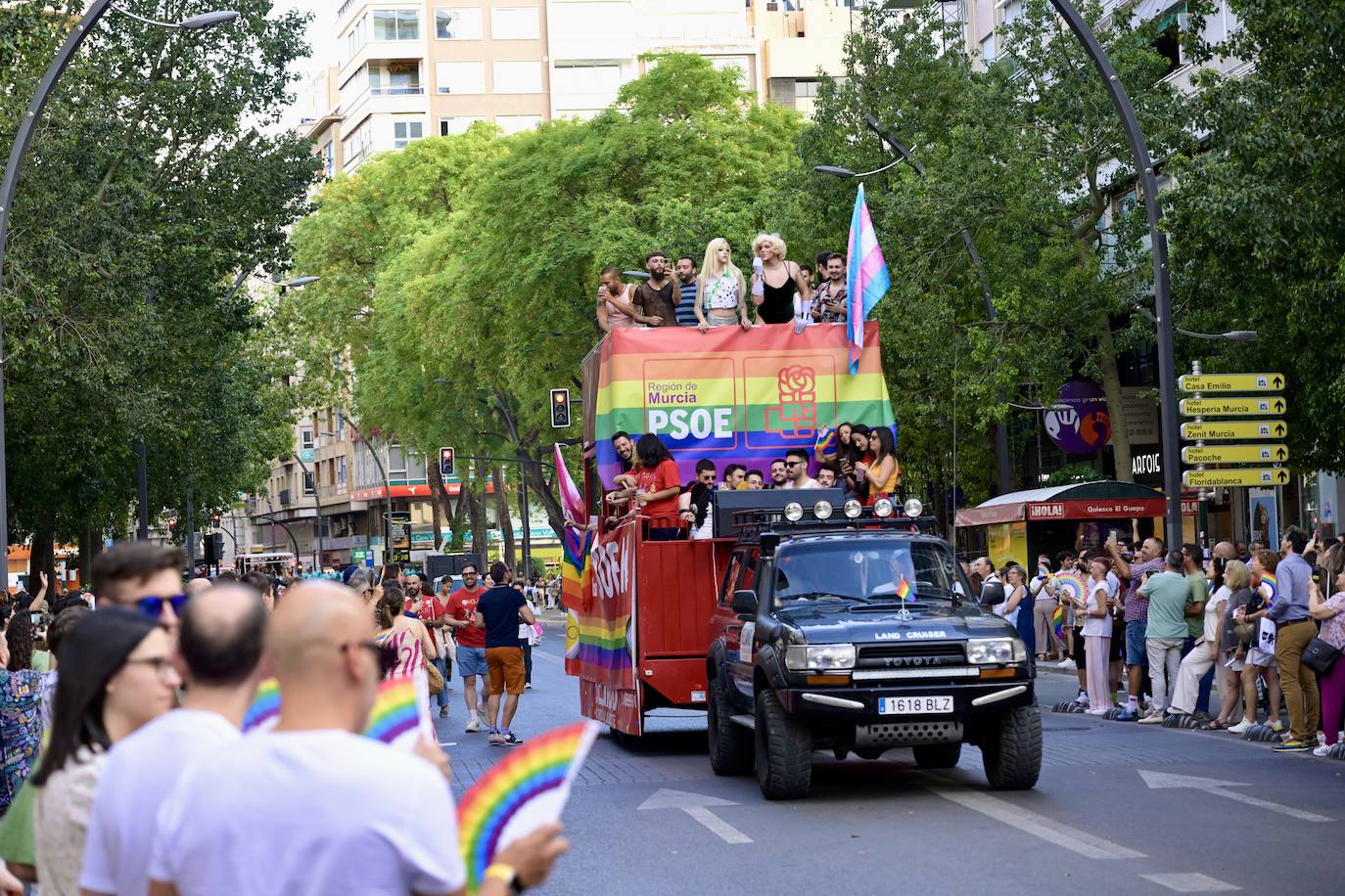 La manifestación por el Orgullo en Murcia, en imágenes