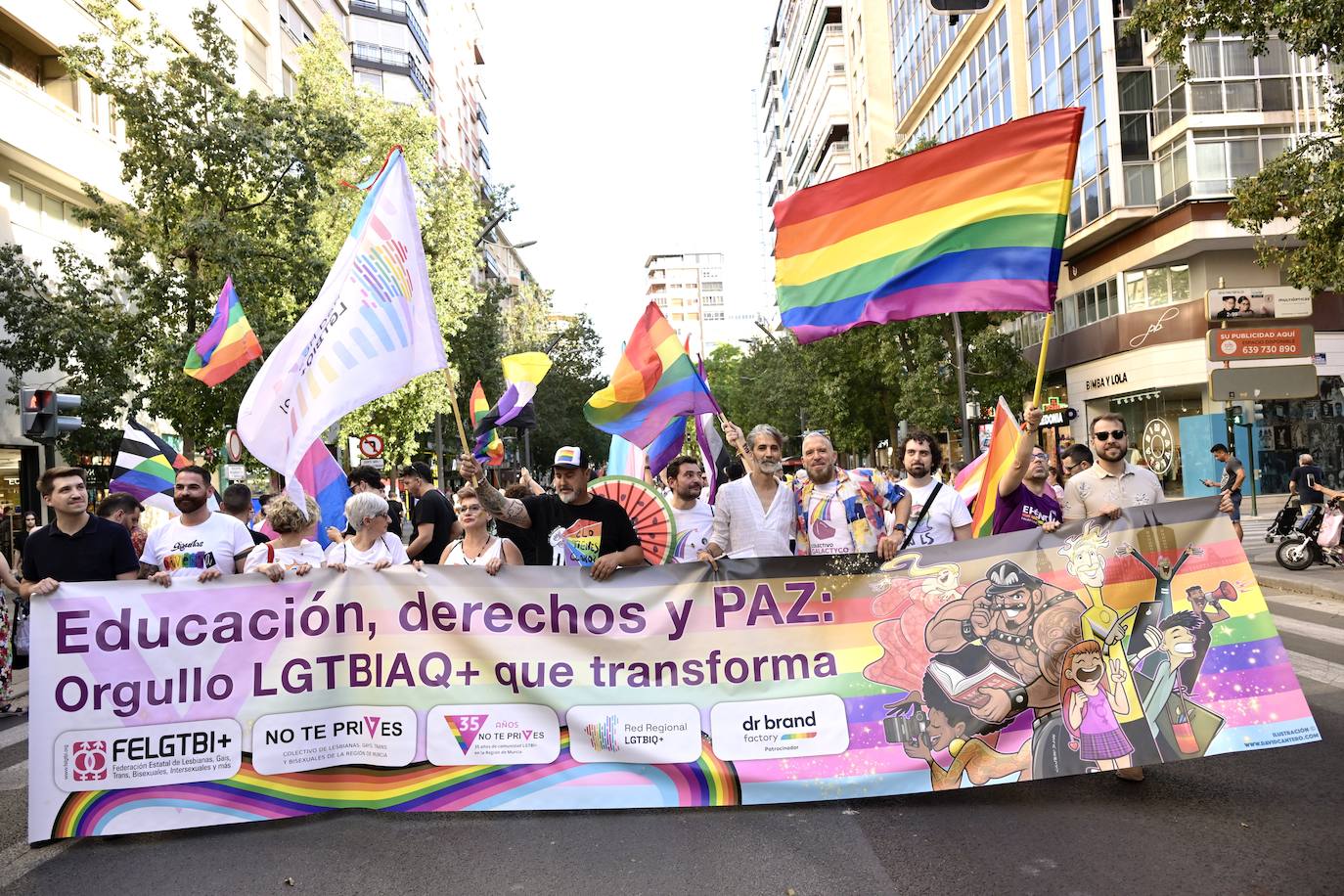 La manifestación por el Orgullo en Murcia, en imágenes