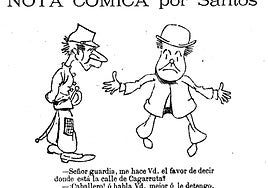 Semanario. De periodicidad semanal, 'El Diablo Verde', con subtítulo 'Aspirante a Concejal', mencionaba la calle de la Cagarruta.
