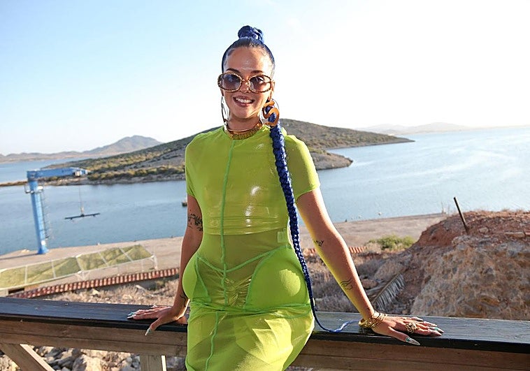 Sita Abellán, este martes, en el acto de presentación de la campaña.