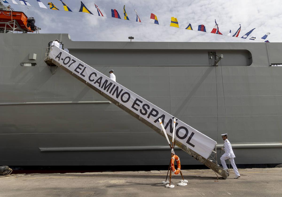 La ceremonia de cesión de &#039;El Camino Español&#039; en Cartagena, en imágenes