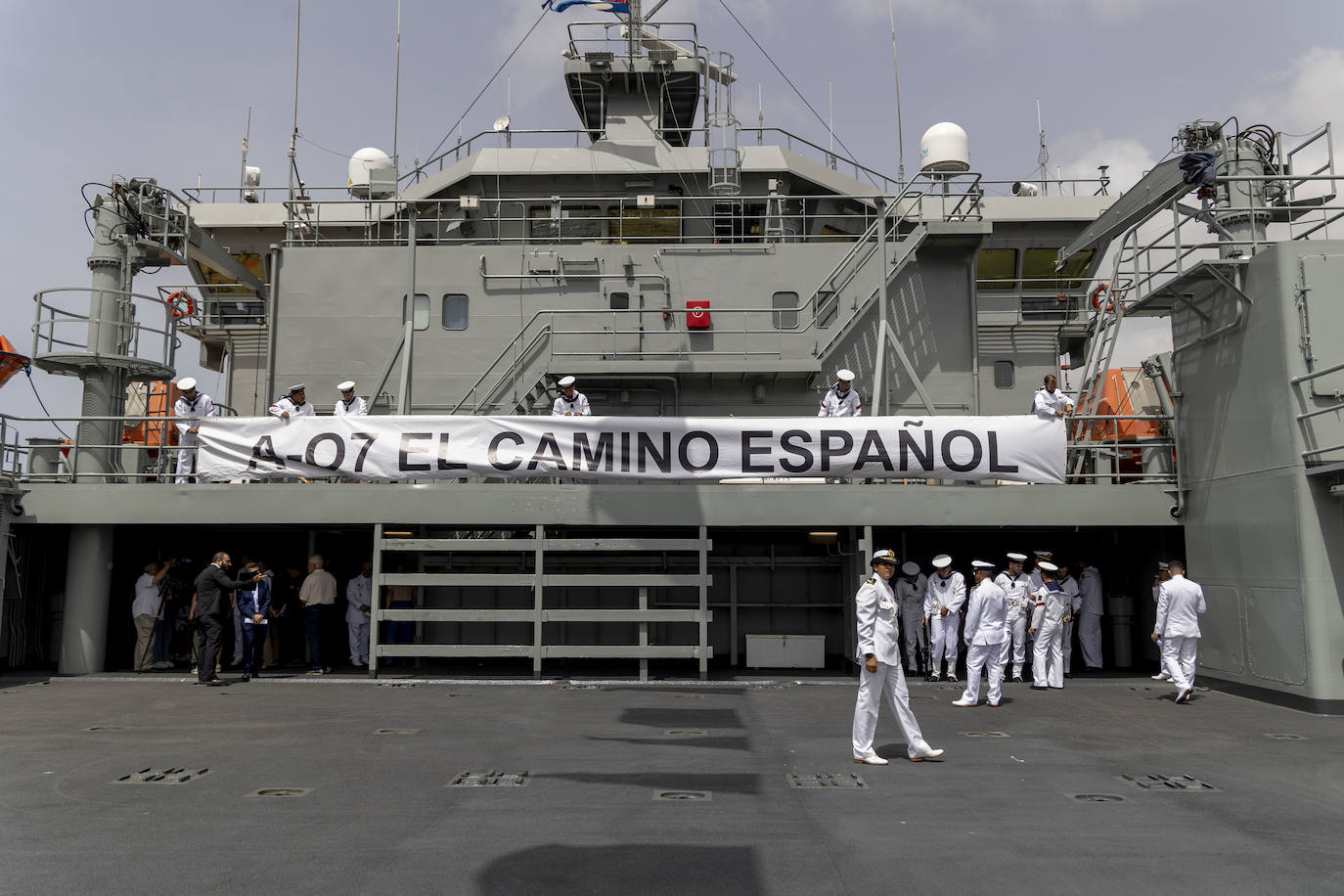 La ceremonia de cesión de &#039;El Camino Español&#039; en Cartagena, en imágenes