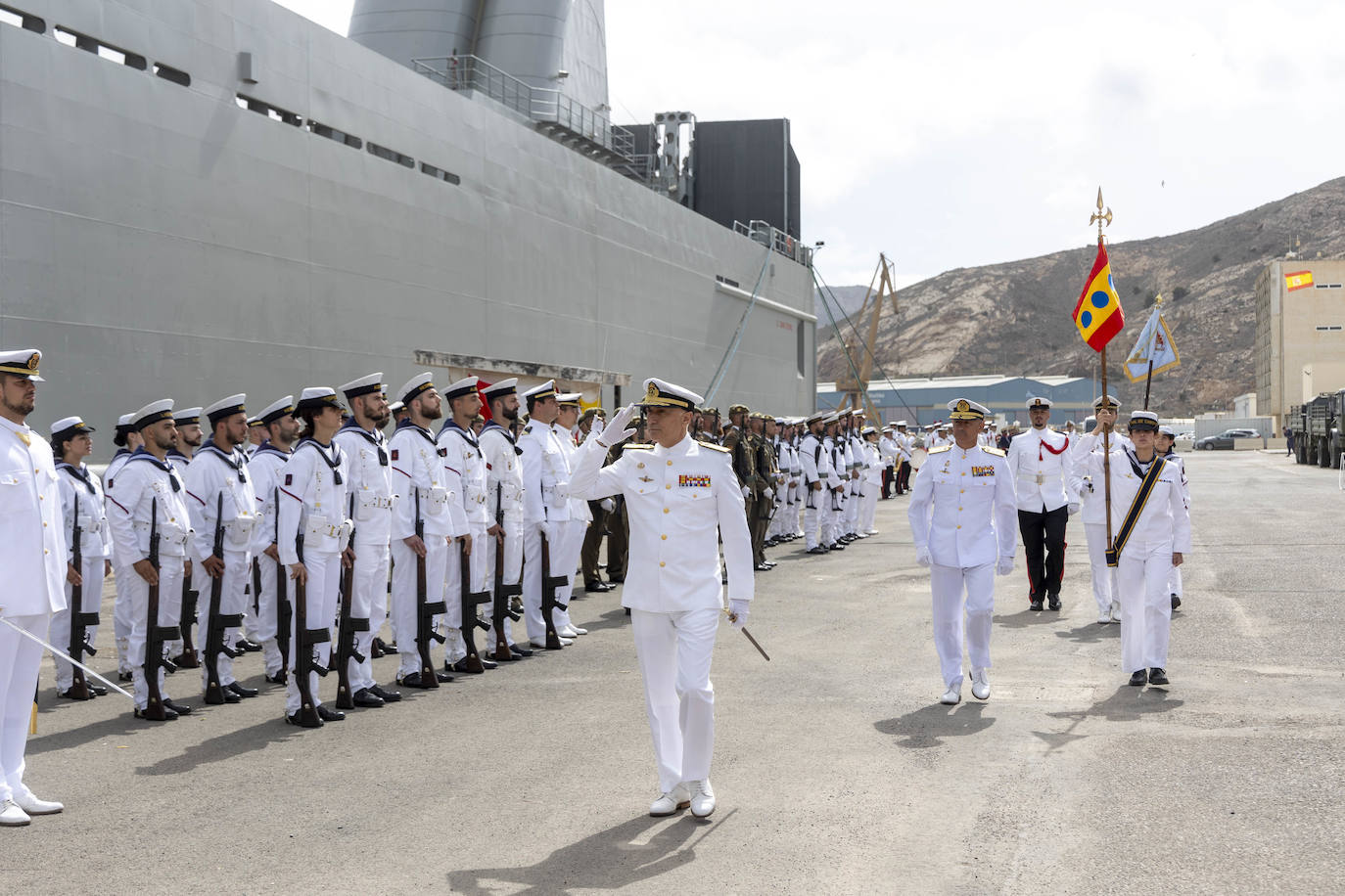 La ceremonia de cesión de &#039;El Camino Español&#039; en Cartagena, en imágenes