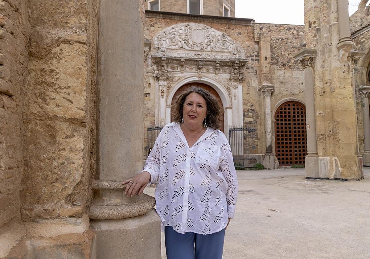 María Dolores Ruiz, en la Catedral Antigua de Cartagena.
