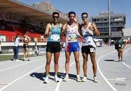 Miguel Ángel López, Álvaro Martín y Daniel Chamosa, los tres primeros clasificados.