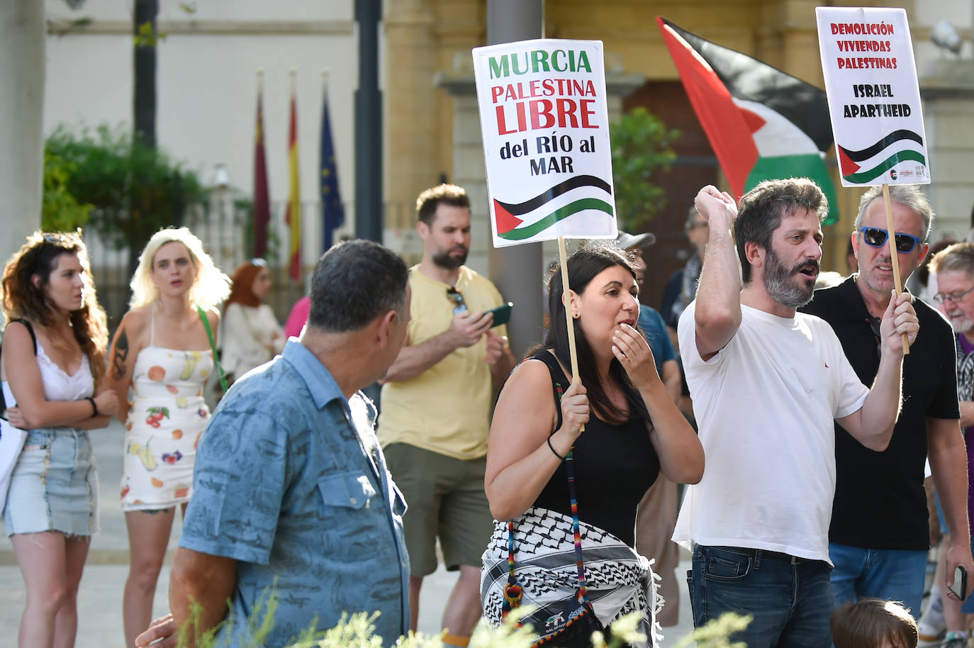 Protesta en Murcia contra la guerra de Israel en Gaza