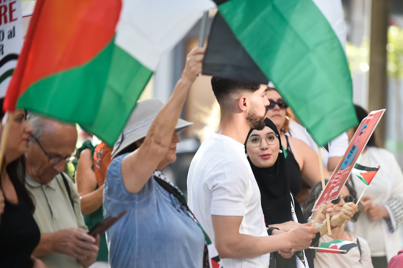 Protesta en Murcia contra la guerra de Israel en Gaza