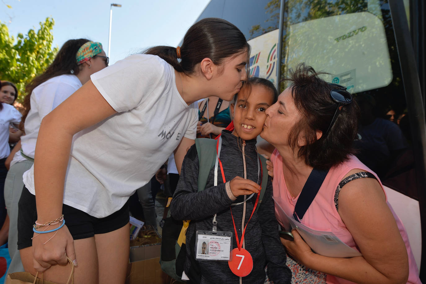 Encuentro de niños saharauis para el programa de acogida, en Espinardo