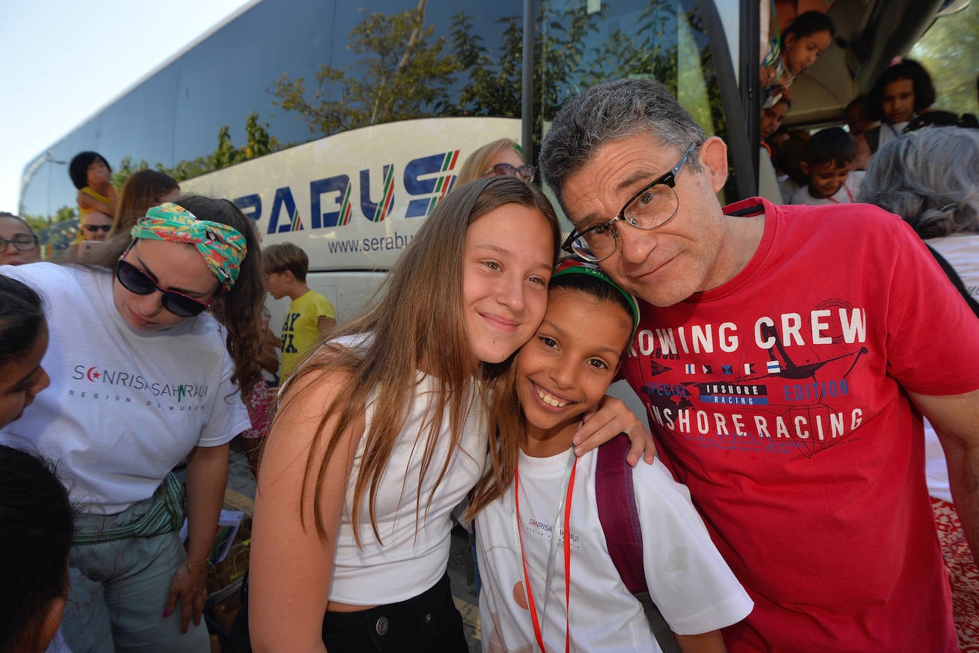 Encuentro de niños saharauis para el programa de acogida, en Espinardo