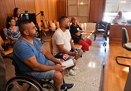 Los hermanos Yepes, este miércoles, en la Audiencia Provincial.