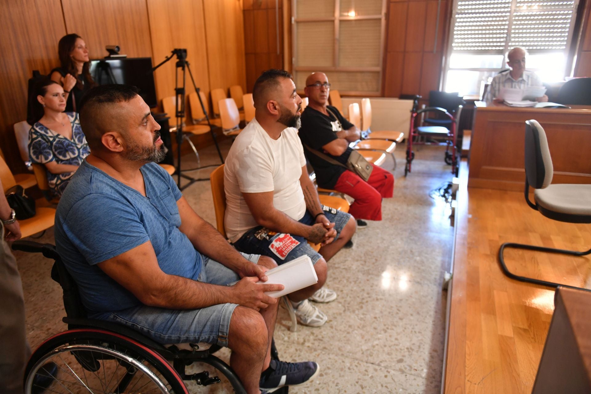 Los hermanos Yepes, este miércoles, en la Audiencia Provincial.