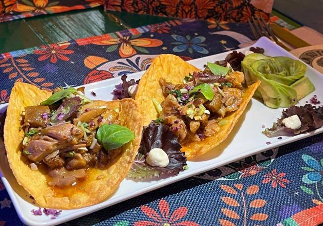 El taco ganador del primer premio regional.