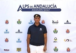 El jugador Flavio Michetti, uno de los dos profesionales en la cabeza de la clasificación provisional.