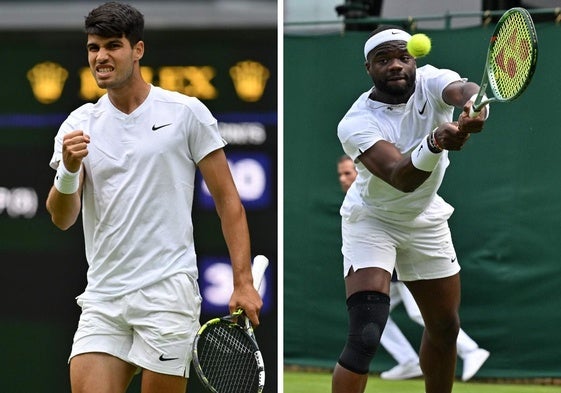 Carlos Alcaraz y Frances Tiafoe.