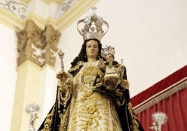 Virgen del Rosario en una imagen de archivo.