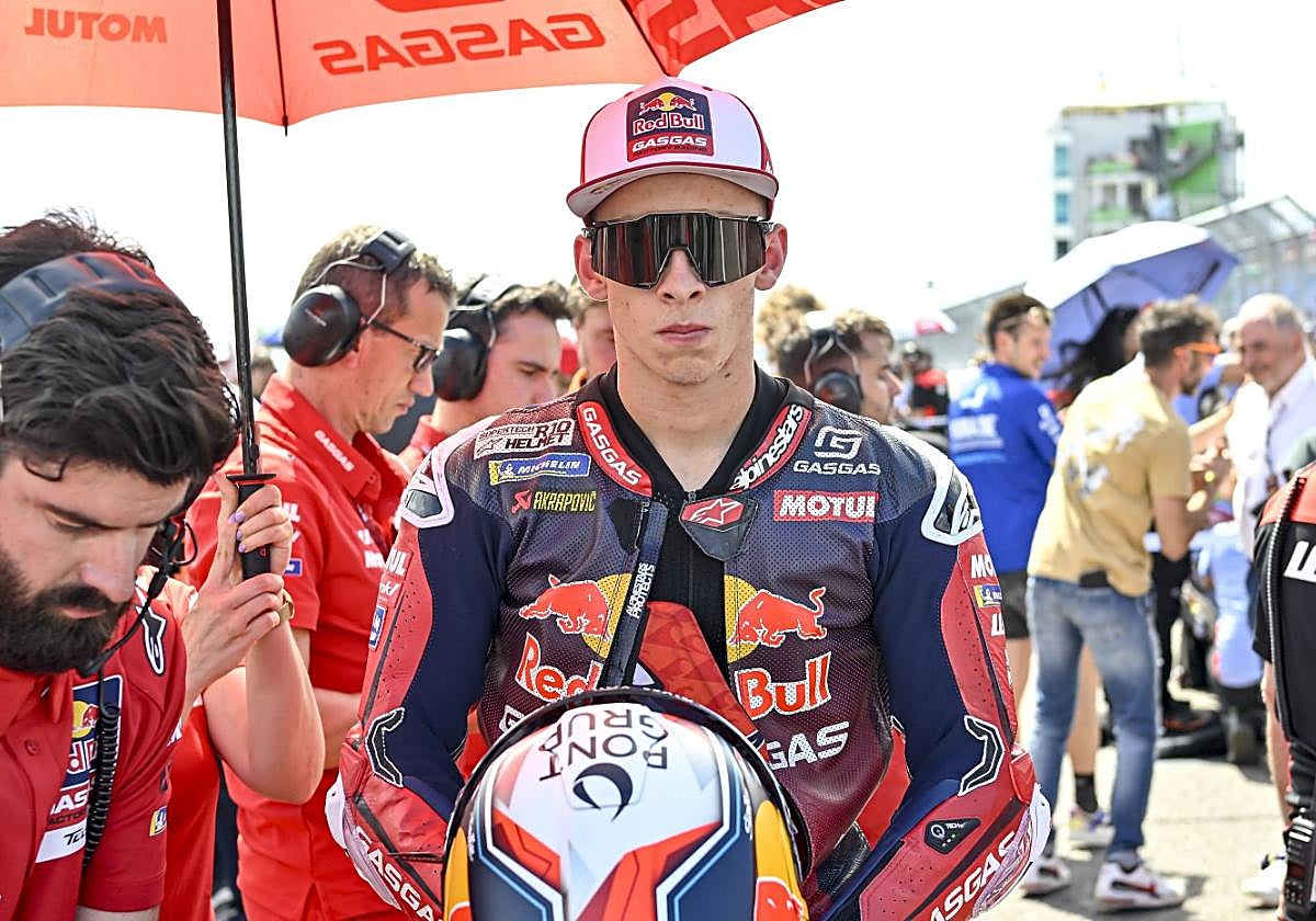 Pedro Acosta, el pasado sábado antes de la carrera al esprint del GP de Alemania.