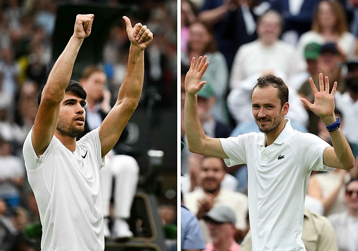 A qué hora juega Carlos Alcaraz la semifinal de Wimbledon contra Medvedev y dónde ver