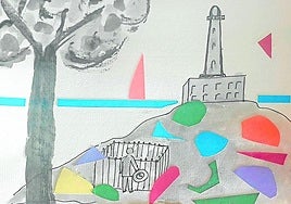 Collage con el faro de Cabo de Palos y la tumba de la monja.